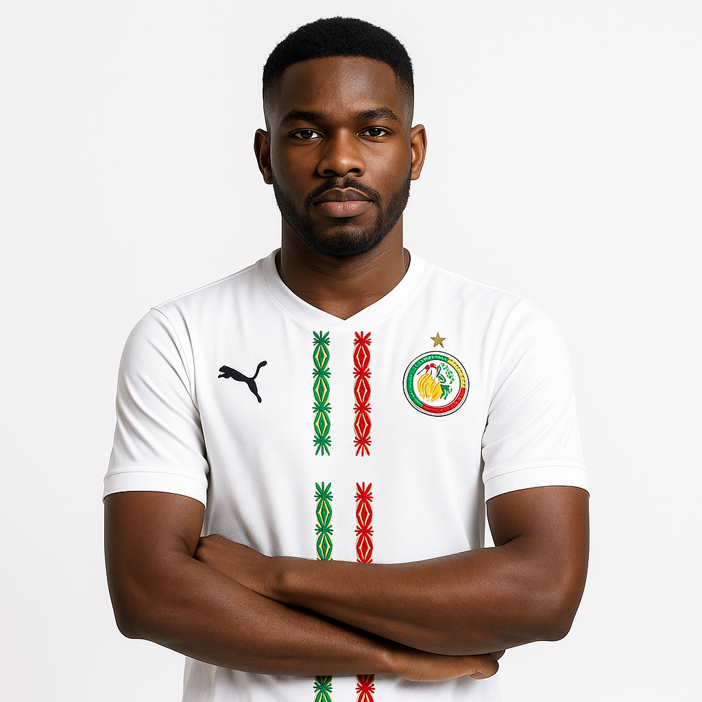 Maillot Sénégal – Blanc Édition CAN 2025 🇸🇳