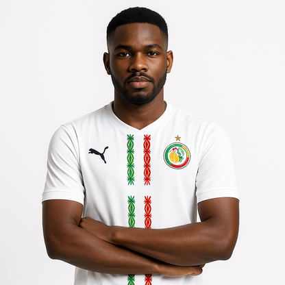 Maillot Sénégal – Blanc Édition CAN 2025 🇸🇳